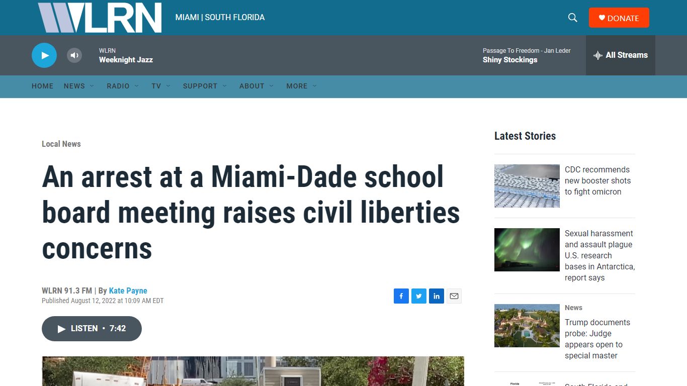 An arrest at a Miami-Dade school board meeting raises civil liberties ...